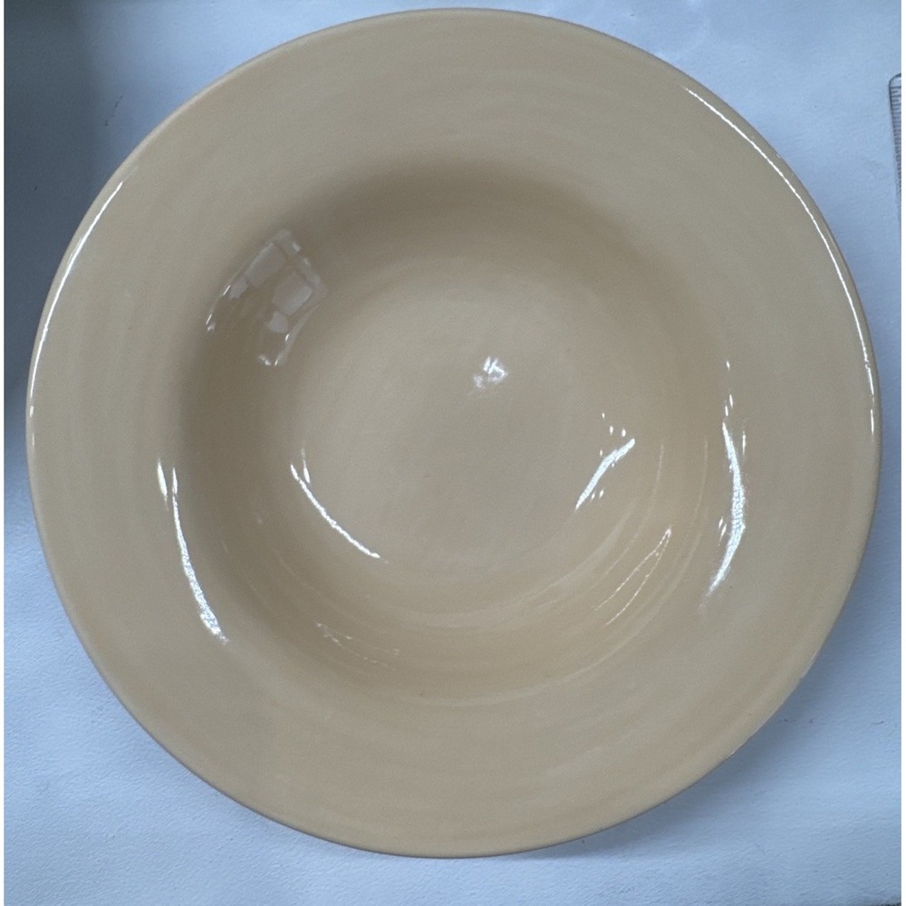 Pottery Barn Sausalito Large Rim Soup or Salad Bowl in Amber 10"